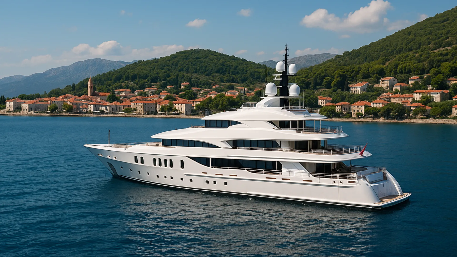 A luxury superyacht managed by Design Asset Management