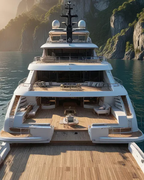 a luxury megayacht cruising in the caribbean